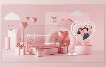 Download Valentine Music and Podcast <span class='badge badge-warning'>Visualizer</span> (Videohive 30203365) - AE Project
