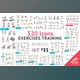 Fitness Aerobic and Exercises Icons, CreativeMarket-1063017