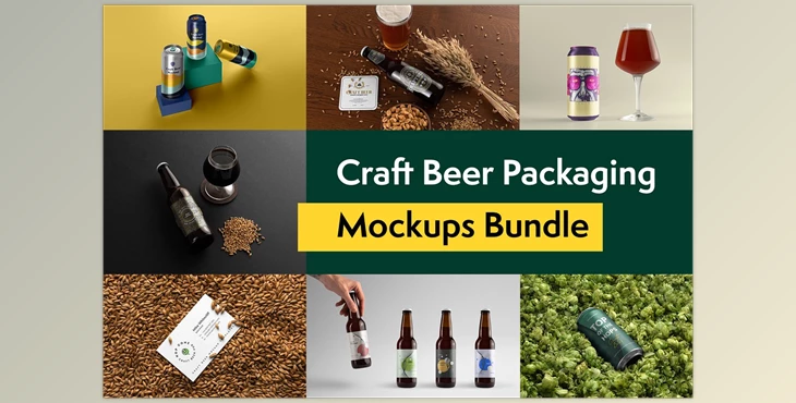 Download Craft Beer Packaging Mockups CreativeMarket-5744421 (PG, PSD)