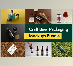 Download Craft Beer Packaging Mockups CreativeMarket-5744421 (PG, PSD)