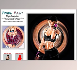 Download Twirl Paint Photoshop Action CreativeMarket-5747796 (ATN)