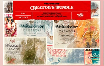 Download Photoshop Creator’s <span class='badge badge-warning'>Bundle</span> - 7 in 1 CreativeMarket-5333904 (XMP, DNG)