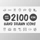 Hand drawn vector doodle icon set (CreativeMarket-1961606)