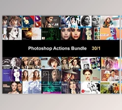 Download Photoshop Actions Bundle 30/1 CreativeMarket-5750510 (ATN, PAT, JPG, ABR, ZIP, ASL, CSH, PSD)