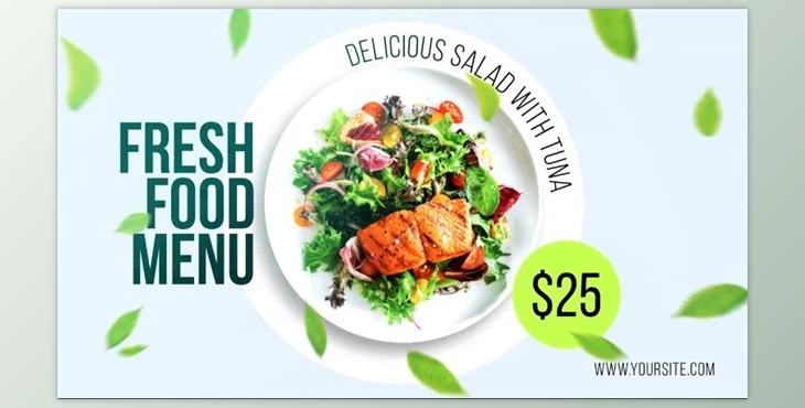 Download Fresh Food Menu - Online Delivery (Motionarray 901100) - AE Project