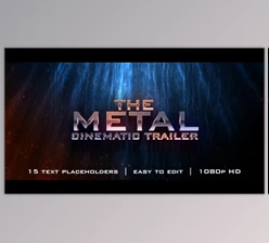 Download The Metal Cinematic Trailer (Videohive 18541886) - AE Project
