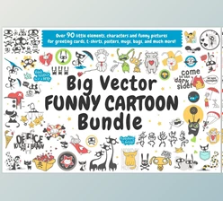 Vector Cartoon Bundle (CreativeMarket-780478)