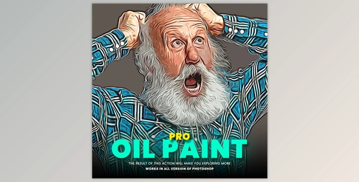 Download Pro Oil Paint Photoshop Action GraphicRiver-29624415 (ATN)