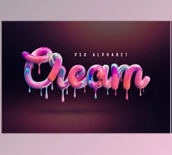 Cream Alphabet (CreativeMarket-3581137)