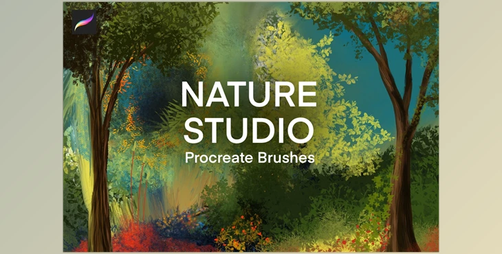Download Nature Studio – Landscape Procreate Brushes CreativeMarket-5110627