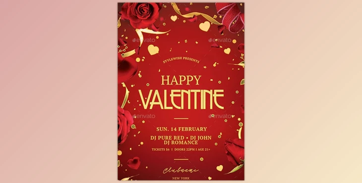 Download Valentine Flyer GraphicRiver-29975906 (PSD)