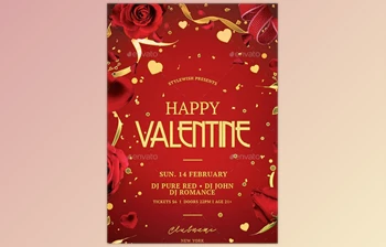 Download Valentine Flyer GraphicRiver-29975906 (<span class='badge badge-warning'>PSD</span>)
