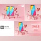 Download Smartphone Mockup Valentine Day Sale Love Heart Shape and Gift Box 3D Rendering GraphicRiver-30090503 (PSD)