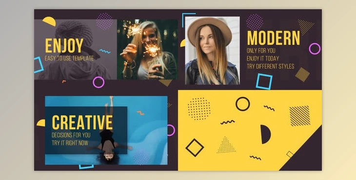 Download Memphis Elements Slideshow (Videohive 23123462) - AE Project