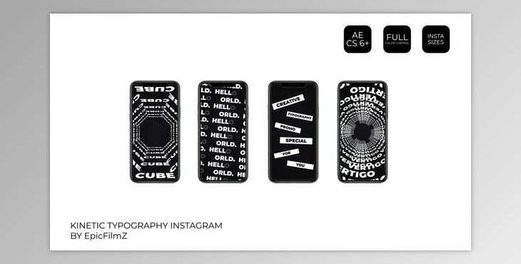 Download Kinetic Typography Instagram (Videohive  24988557) - AE Project