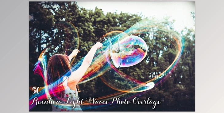 Download 50 Rainbow Light Waves Overlays – CreativeMarket 3499904 (JPG)