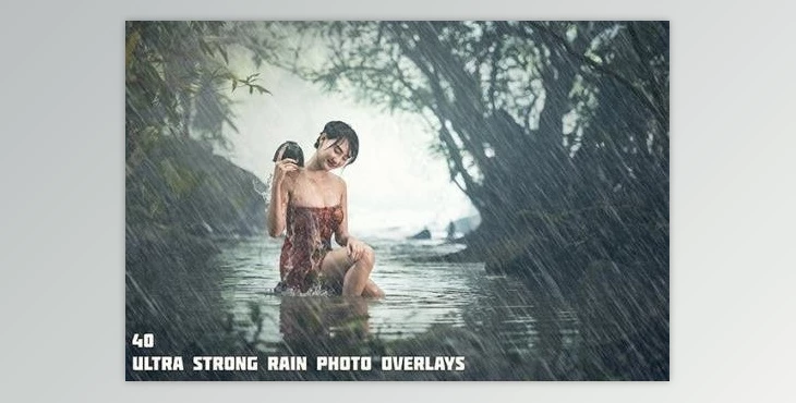Download 40 Ultra Strong Rain Photo Overlays