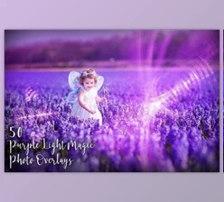 Download 50 Purple Light Magic Photo Overlays (JPG)