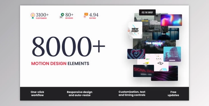 Download The Bundle – 8000+ Motion Elements V8 (Videohive 24321544) - AE Project