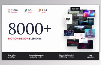 Download The <span class='badge badge-warning'>Bundle</span> – 8000+ Motion Elements V8 (Videohive 24321544) - AE Project