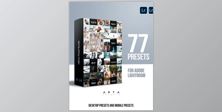 Download ARTA Mega Bundle For Mobile and Desktop Lightroom GraphicRiver-29949775 (XMP, DNG)