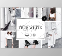 Download TRUE WHITE – Lightroom Presets CreativeMarket-5485157 (Mob, Desk)