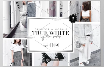 Download TRUE WHITE – Lightroom Presets <span class='badge badge-warning'>CreativeMarket-5485157</span> (Mob, Desk)