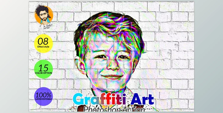 Download Graffiti Art Photoshop Action CreativeMarket-5804789 (ATN, PAT)