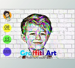 Download Graffiti Art Photoshop Action CreativeMarket-5804789 (ATN, PAT)