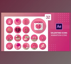 Download Valentine Animation Icons | After Effects (Videohive 30291301) - AE Project