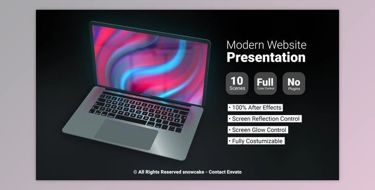 Download Modern Website Presentation (Videohive 30245102) - AE Project