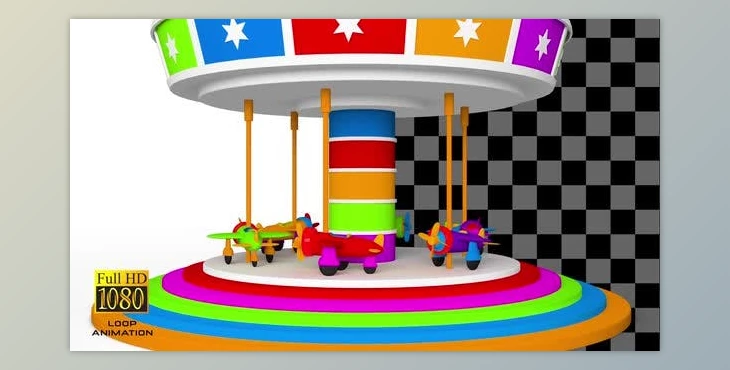Download Toon Plane Carusel ProRes (Videohive 30110704)