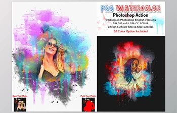Download Pro Watercolor Photoshop Action <span class='badge badge-warning'>CreativeMarket-5785133</span> (ABR, ATN)