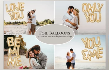 Download Golden Foil Balloons photo overlays CreativeMarket-5772189 (<span class='badge badge-warning'>PNG</span>, <span class='badge badge-warning'>JPG</span>)