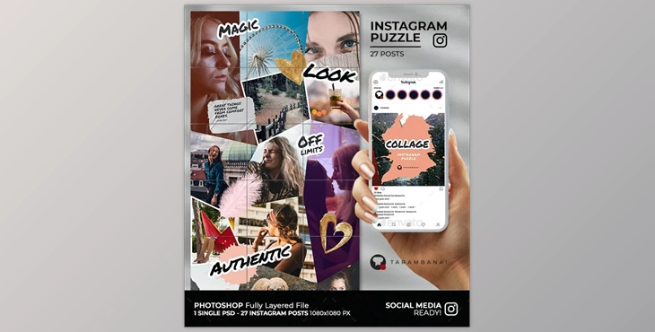 Collage – Instagram Puzzle Feed (Graphicriver 28278061)