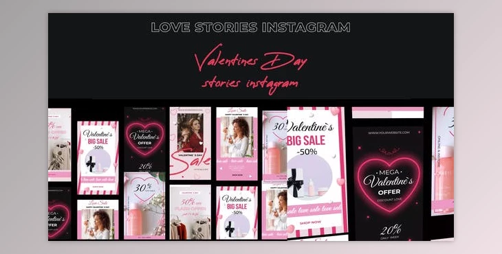 Download Valentine’s Day Stories instagram (Videohive 30310810) - AE Project