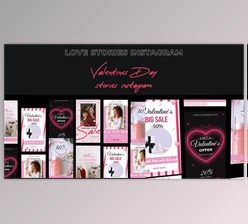 Download Valentine’s Day Stories instagram (Videohive 30310810) - AE Project