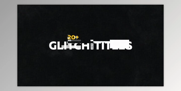 Download Glitch Titles Pack 20+ (Videohive 19458340) - AE Project