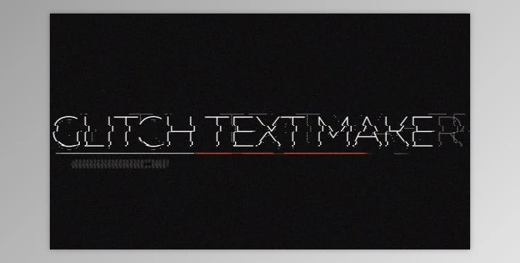 Download Glitch Text Maker (Videohive 19727266) - AE Project