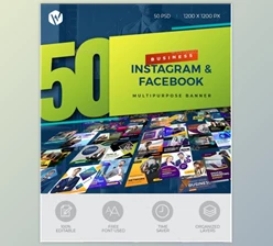 Graphicriver – 50 Instagram & Facebook Business Banners