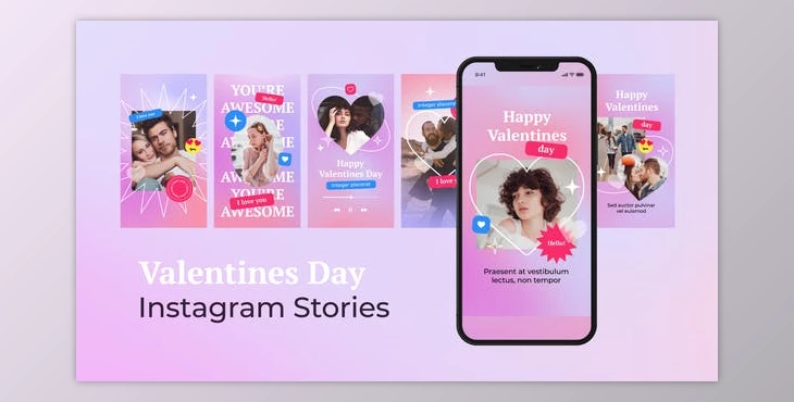 Download Valentines Day Love Instagram Stories (Videohive 30313104) - AE Project