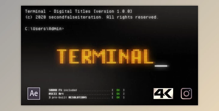 Download Terminal - Digital Titles (Videohive 25682135) - AE Project