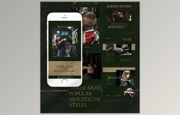 Geniue Barbershop Instagram <span class='badge badge-warning'>Templates</span> Graphicriver 28125828