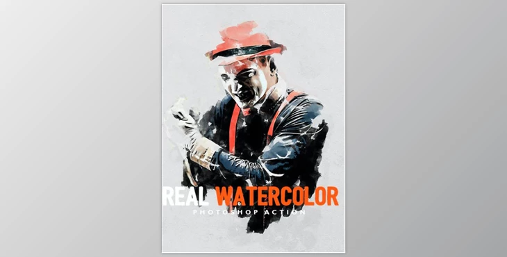 Download Real Watercolor – Photoshop Action GraphicRiver-30120950 (ABR, ATN, PAT)