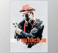 Download Real Watercolor – Photoshop Action GraphicRiver-30120950 (ABR, ATN, PAT)