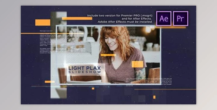 Download Light Parallax Universal Slideshow (Videohive 30339747) - PR Project