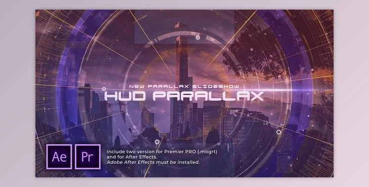 Download HUD Parallax Slideshow (Videohive 30339737) - PR Project