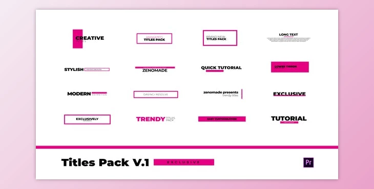Download Titles Pack - Premiere Pro (Videohive 30290144)