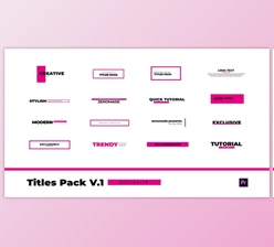 Download Titles Pack - Premiere Pro (Videohive 30290144)