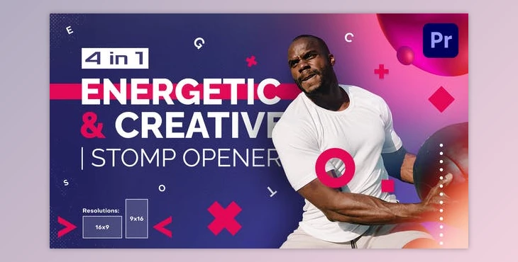 Download Energetic And Creative | Stomp Opener | Mogrt (Videohive 30269737)